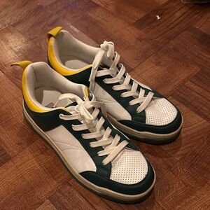 Steve Madden Women’s Green and Yellow  Sneakers